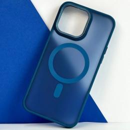 Чохол-накладка Infinity MagSafe Corrugated Cover для iPhone 14 Pro Blue