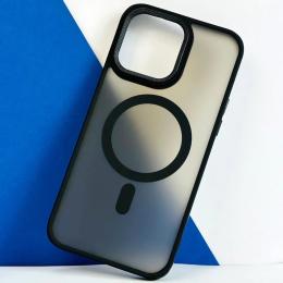 Чохол-накладка Infinity MagSafe Corrugated Cover для iPhone 14 Black