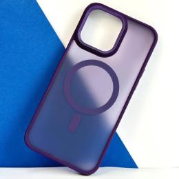 Чохол-накладка Infinity MagSafe Corrugated Cover для iPhone 14 Purple