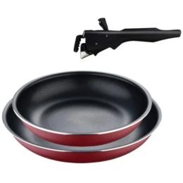 Набір сковорідок Bergner Click &amp; cook Red 22/26 см, (BG-31605-RD)