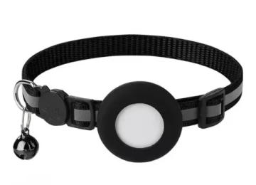 Нашийник Infinity Anti-Lost Pet Cat Collar Protective Tracker Ringer Black з відділенням для AirTag