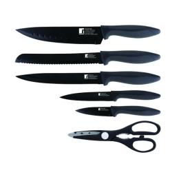 Набір кухонних ножів Bergner Osaka 6 предметів (BG-9075-BK)