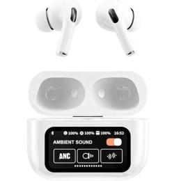 Бездротові навушники Infinity AirPods A9 Pro Touch Screen ANC/ENC White