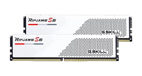 Оперативна память G.Skill 64GB (2x32GB) DDR5 5600 MHz CL46 Ripjaws S5 White (F5-5600J4645A32GX2-RS5W)