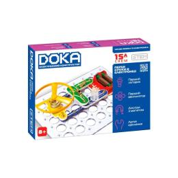 Конструктор DOKA Перші кроки в електроніці (Набір А, 15 схем) (D70709)
