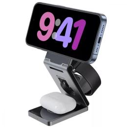 Бездротовий зарядний пристрій Proove Titan Volt 3 in 1 Gray