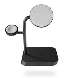 Бездротовий зарядний пристрій Zens 4-in-1 MagSafe + Watch Wireless Charging Station Black (ZEAPDC01/00)