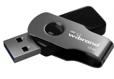 Флеш память Wibrand USB 3.2 Gen1 Lizard 512GB Black (WI3.2/LI512P9B)