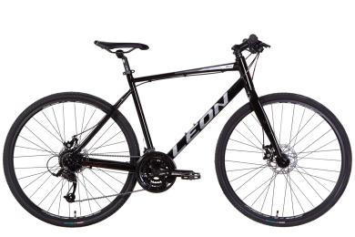 Велосипед Leon HD-80 DD 28 2022 Black White Red (OPS-LN-28-022)