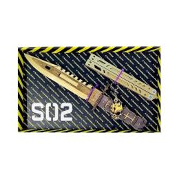 Іграшкова зброя Сувенір-декор SO-2 БАБОЧКА LEGASY &amp; M-9 BAYONET GOLD SO2-2-B