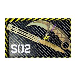 Іграшкова зброя Сувенір-декор SO-2 БАБОЧКА LEGASY &amp; КЕРАМБІТ GOLD SO2-1-B