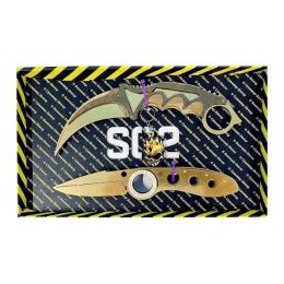 Іграшкова зброя Сувенір-декор SO-2 КЕРАМБІТ GOLD &amp; ВИКИДУХ ФЛІП GOLD SO2-7-B