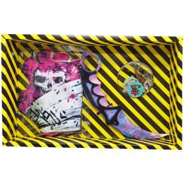 Іграшкова зброя Сувенір-декор Керамбіт PURPLE CAMO KARPC-B