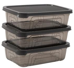 Харчовий контейнер HEREVIN Style Grey 0.6 л (162331-012) набір