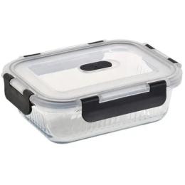 Харчовий контейнер Bergner MasterPro Foodies collection 640 мл Transparent Black (BGMP-5671)