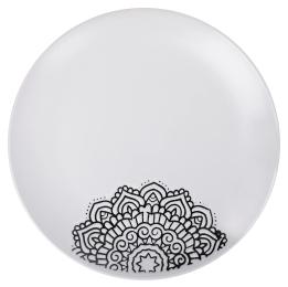 Тарілка LIMITED EDITION KORA 25 см обід. White (JH5277S-2)