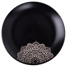 Тарілка LIMITED EDITION KORA 25 см обід. Black (JH5277S-1)