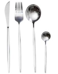 Набір столових приборів YiWu HP-20-24 Silver