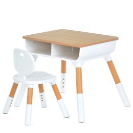 Дитячий стіл El Camino ME 1204-13 Brown White стільниця 53х58 см