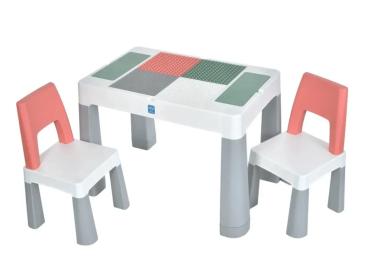 Столик зі стільцями Bambi M 6321-5 ігрове поле для конструктора