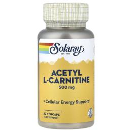 Жироспалювачі Solaray Acetyl L-Carnitine 500mg - 30 vcaps