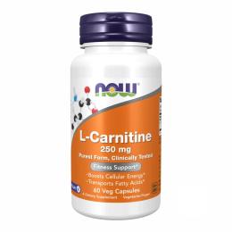 Жироспалювач Now Foods L-Carnitine 250mg - 60 vcaps (2022-10-1398)