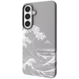 Чохол-накладка Proove Gleam Case with Magnetic Ring Samsung Galaxy S26 White Waves