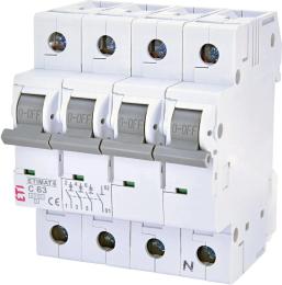 Автоматичний вимикач ETI ETIMAT 6 3p + N C 63 А (6 kA)