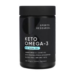 Рибячий жир та омега Sports Research Keto Omega 1250mg - 120 softgels (2023-10-6173)