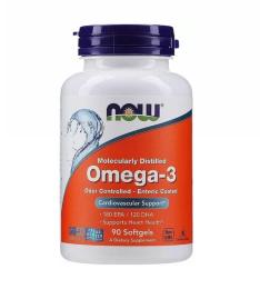 Рибячий жир та омега Now Foods Omega-3 Enteric - 90 sgels (2022-10-0055)