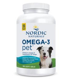 Рибячий жир та омега Nordic Naturals Omega-3 Pet - 180 softgels (2023-10-7422)