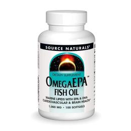 Рибячий жир та омега Source Naturals OmegaEPA Fish Oil 1000mg - 100 softgels (2023-10-5554)