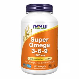 Рибячий жир та омега Now Foods Super Omega 3-6-9 1200 mg - 180 sgels (2022-10-0069)