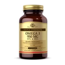 Рибячий жир та омега Solgar Omega 3 950 mg EPA &amp; DHA (50 softgels) (11054-01)