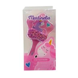Блискучий гребінець для волосся Martinelia Єдиноріг Pink (20201W-pink)