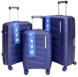 Валіза 2E M7980, поліпропілен, (L + M + S) Dark Blue (2E-PP-M7980-SET3-DB)
