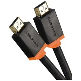 Відео-кабель Cabletime HDMI (тато)  -  HDMI (тато) V 2.0, 2 м Black (CH23L)
