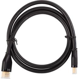 Відео-кабель Cabletime HDMI (тато)  -  HDMI (тато) V 2.1, 1 м Black (CH12H)