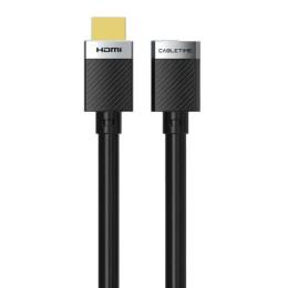 Відео-кабель Cabletime HDMI (тато)  -  HDMI (мама) v2.0, 4K, 0.5 м Black (CH25E)