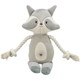 Іграшка для тварини Trixie (36155) Gray для собак Єнот з пискавкою котон 33 см