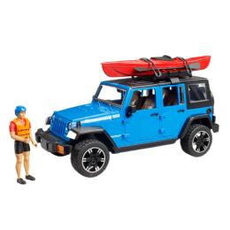 Іграшкова машинка Bruder Jeep Wrangler Rubicon Unlimited з каяком та фігуркою 1: 16 (02529)