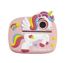 Камера миттєвого друку Infinity Unicorn 4 Pink + чохол + 1 рулон бумаги
