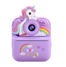 Камера миттєвого друку Infinity Unicorn 4 Purple + чохол + 2 рулона бумаги
