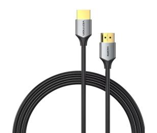 Відео-кабель Vention HDMI (тато)  -  HDMI (тато), 1 м, V2.0, 4K 60Гц, braided Gray (AABIF)