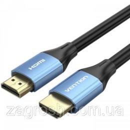Відео-кабель Vention HDMI (тато) - HDMI (тато), 1.5м, V2.0, 4K 60Гц Aluminum alloy Blue (ALHSG)