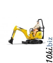 Іграшкова техніка Bruder Мініекскаватор CAT та фігуркою 1: 16 (62002)