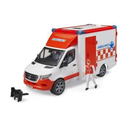 Іграшкова техніка Bruder MB Sprinter Швидка допомога з фігуркою 1: 16 (02676)
