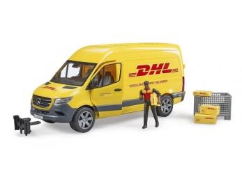 Іграшкова техніка Bruder Автомобіль MB Sprinter курєр DHL з фігуркою 1: 16 (02671)