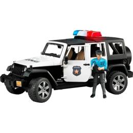 Іграшкова техніка Bruder Поліцейський автомобіль Jeep Wrangler Unlimited Rubicon з фігуркою, світло, звуки 1: 16 (02526)