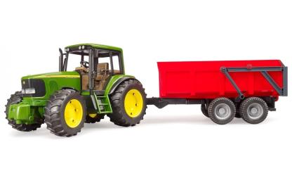 Іграшкова техніка Bruder Трактор John Deere з причіпом 1: 16 (02057)